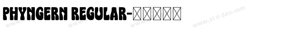 Phyngern Regular字体转换